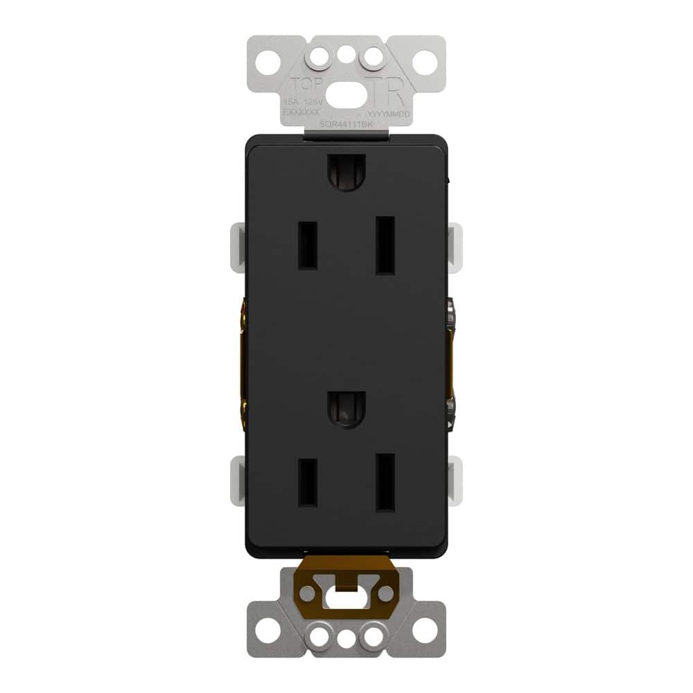 Square D Series 125-Volt Tamper Resistant Indoor Heavy-Duty Duplex Outlet Back Wire Decorator Receptacle