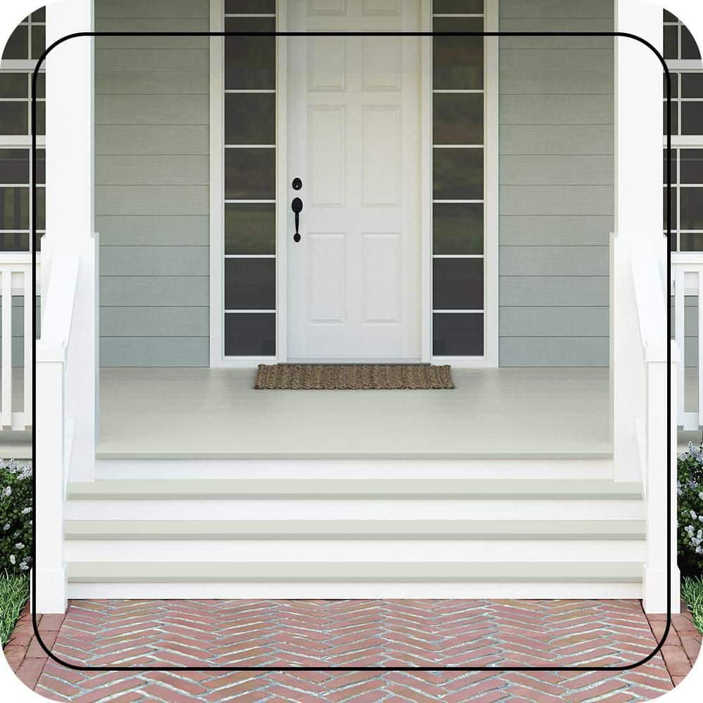 BEHR PREMIUM #N390-1 Textured Low-Lustre Enamel Interior/Exterior Porch and Patio Anti-Slip Floor Paint (2)