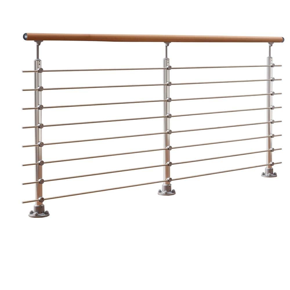 Dolle Prova PA3A 79 in. x 1-1/2 in. Finished Beech Wood Handrail (3)