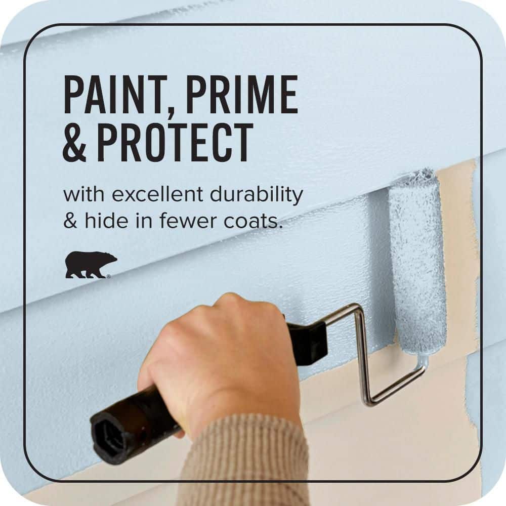 BEHR ULTRA 1 gal. #M510-1 Blue Me Away Flat Exterior Paint & Primer (3)