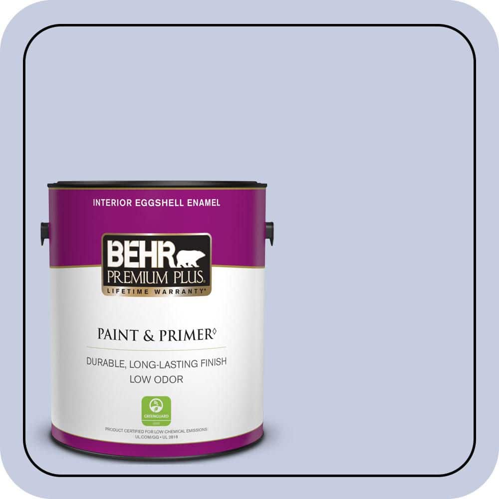 BEHR PREMIUM PLUS 1 gal. #620C-2 Lilac Bisque Eggshell Enamel Low Odor Interior Paint & Primer (1)