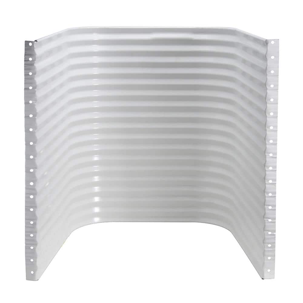 SHAPE PRODUCTS 50 in. W x 36 in. D x 72 in. H White Steel Egress Window Well