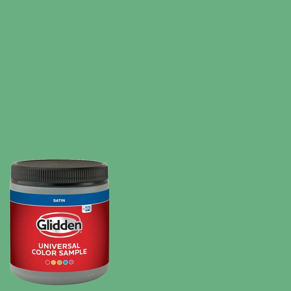 Glidden 8 oz. PPG1226-5 Garden Mint Satin Interior Paint Sample (1)