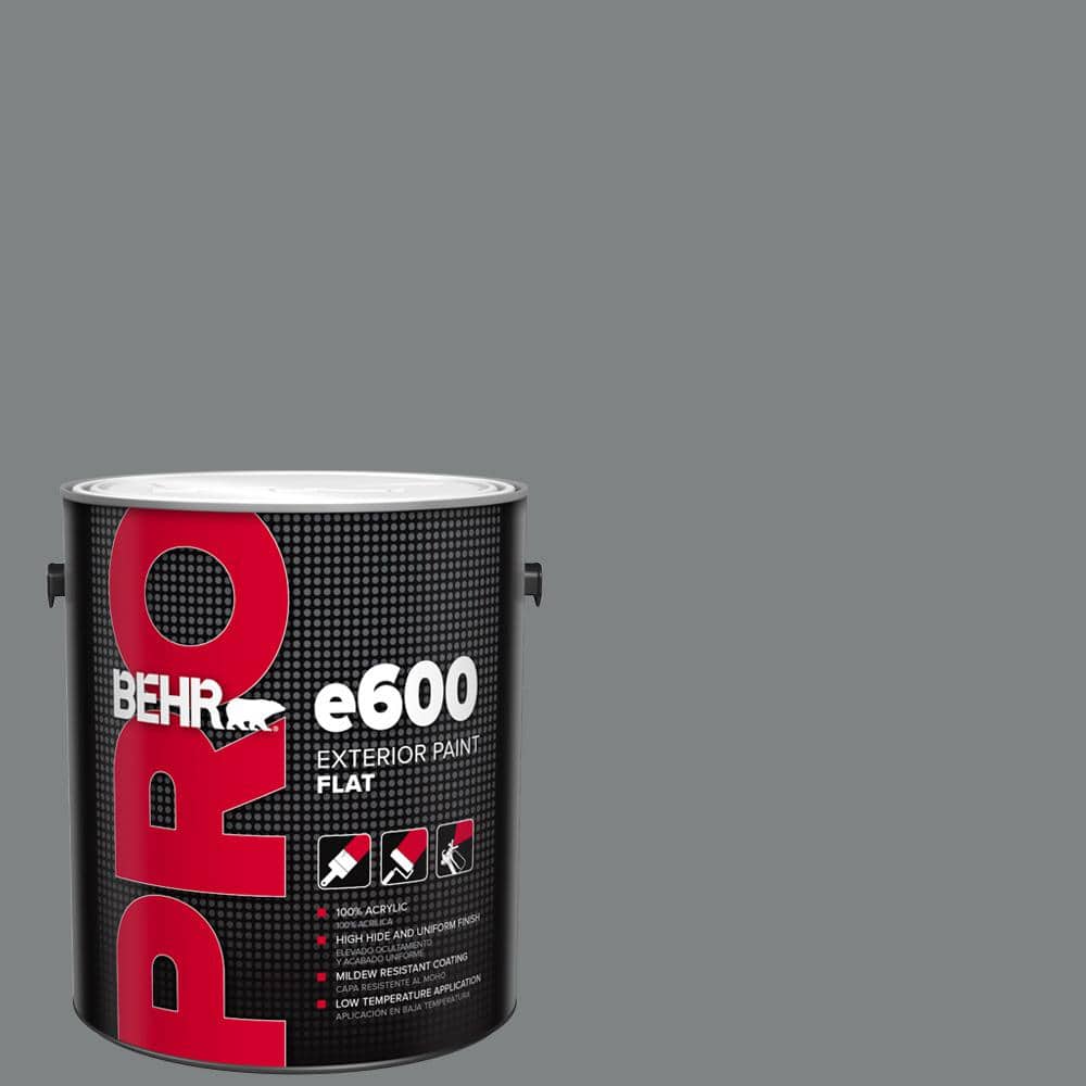 BEHR PRO 1 gal. #PPU26-03 Legendary Gray Flat Exterior Paint