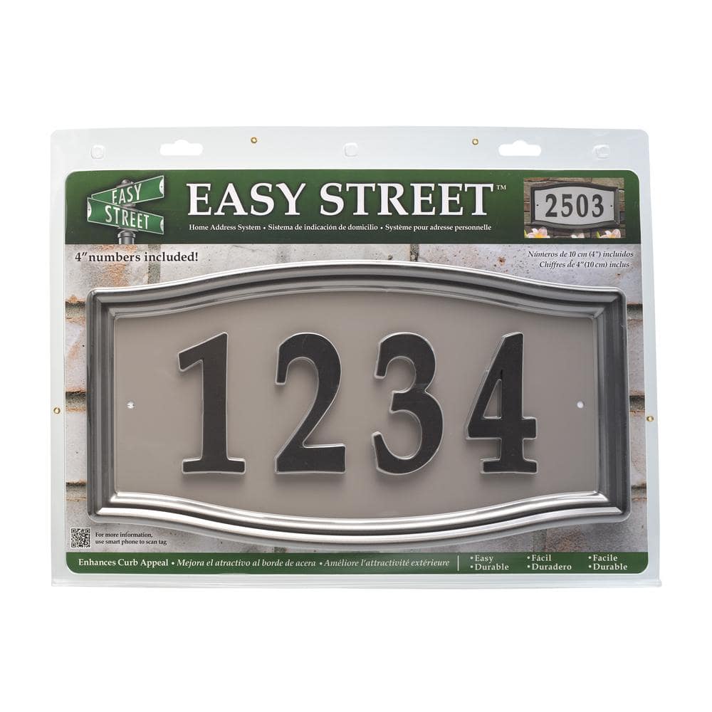 Easy Street Rectangular Aged Bronze Address System (2)