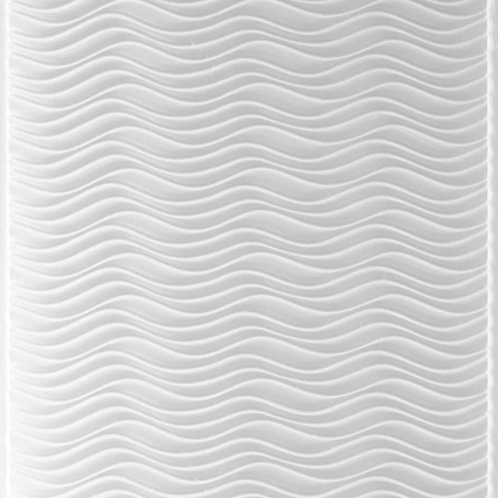 FROM PLAIN TO BEAUTIFUL IN HOURS Wavation 1.89 ft. x 3.89 ft. Tiffany White PVC Ceiling Light Diffuser Panel (12/Pack) (2)