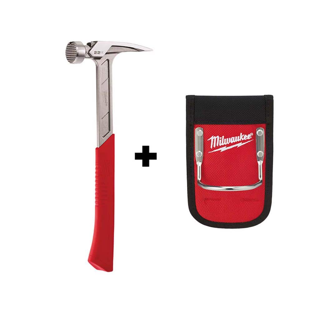 Milwaukee Milled Face Framing Hammer with Hammer Loop