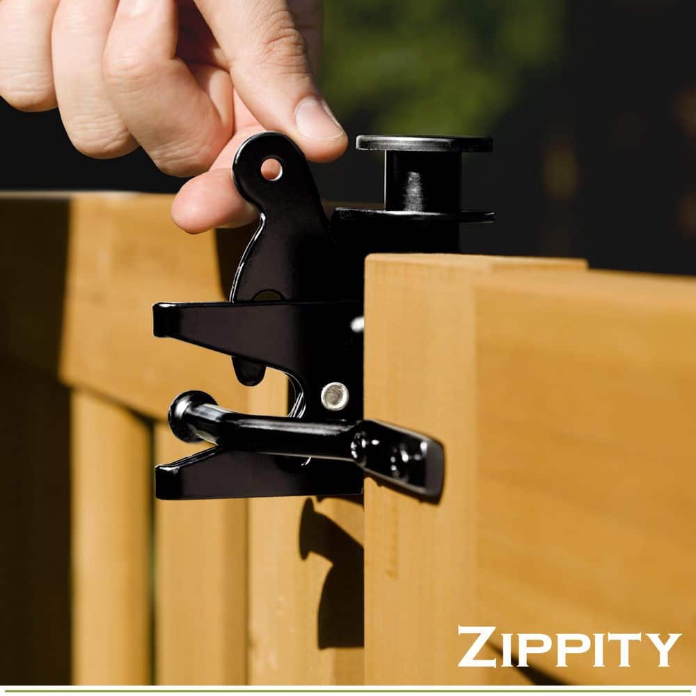 Zippity Outdoor Products Newberry Black Steel Hardware Gate Kit (3)