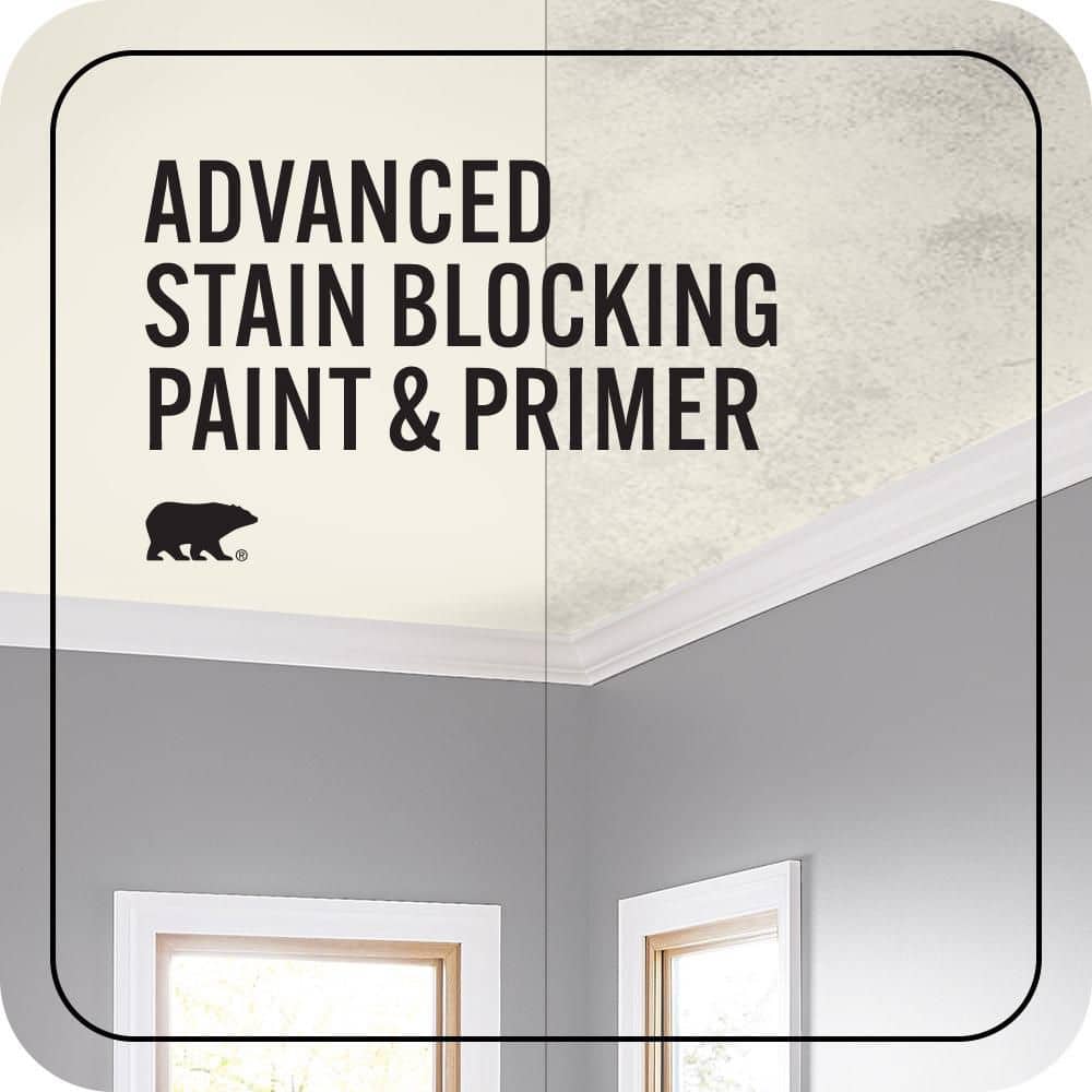 BEHR MARQUEE 1 gal. #12 Swiss Coffee Ceiling Flat Interior Paint & Primer (3)