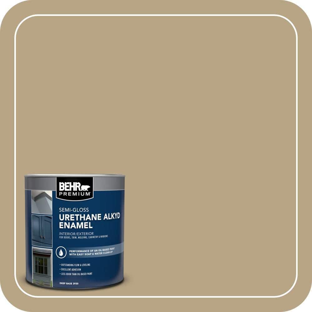 BEHR PREMIUM 1 qt. Home Decorators Collection #HDC-CT-07 Country Cork Semi-Gloss Enamel Urethane Alkyd Interior/Exterior Paint (1)