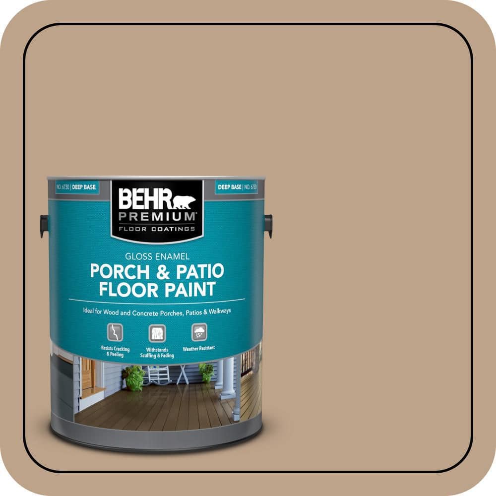 BEHR PREMIUM 1 gal. #N260-4 Merino Gloss Enamel Interior/Exterior Porch and Patio Floor Paint