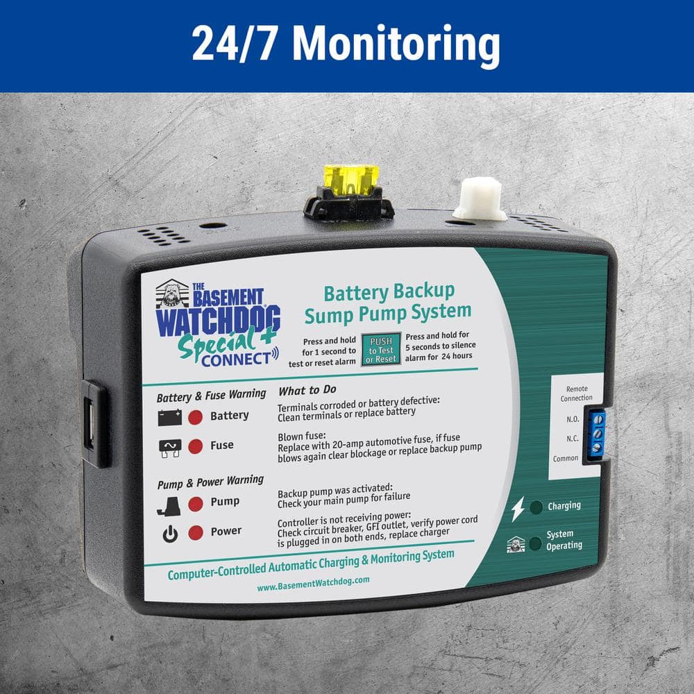 Basement Watchdog 0.33 HP Special + Battery Backup Sump Pump System (2)