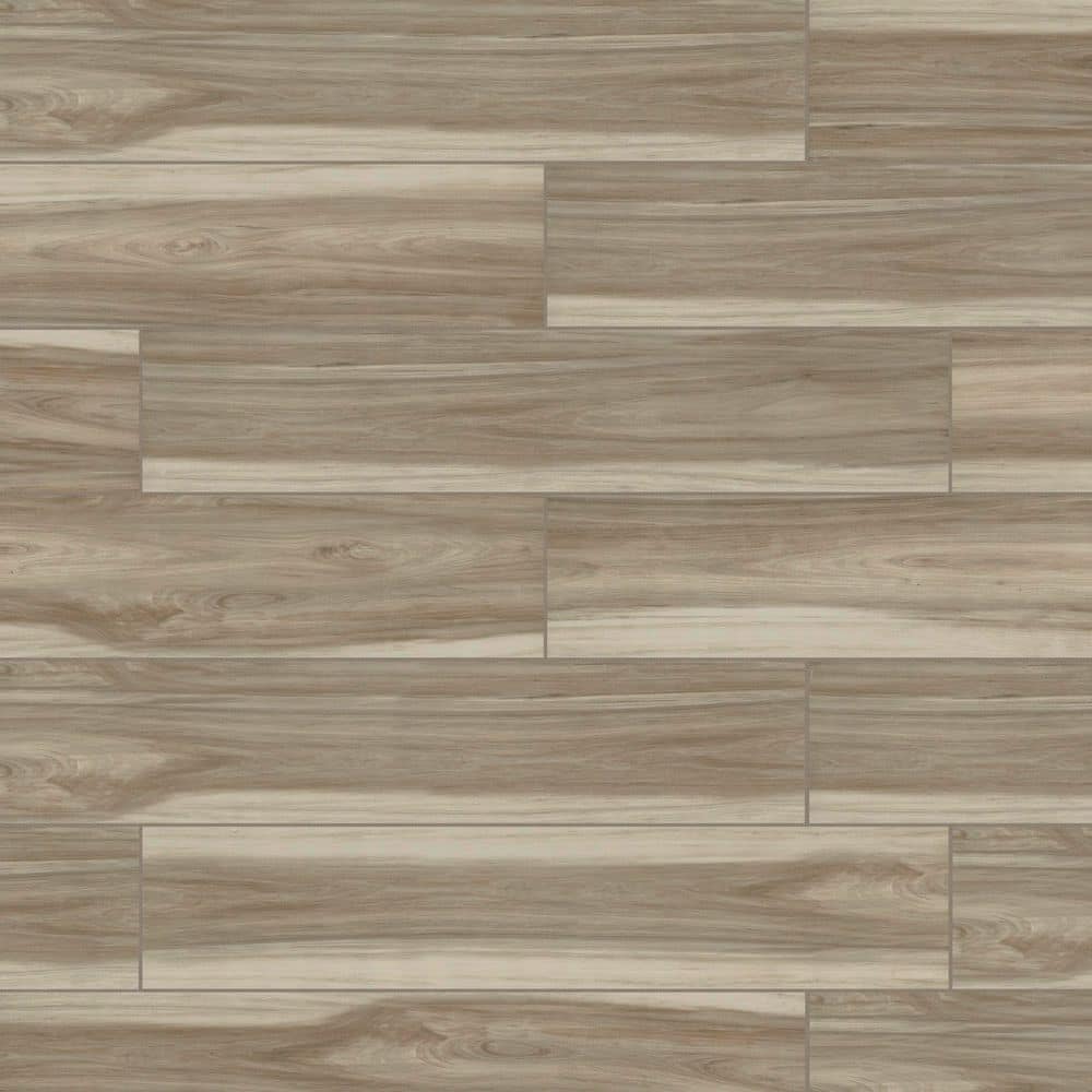 Unbranded Ansley Amber 8 in. x 40 in. Matte Porcelain Floor and Wall Tile (2.22 sq. ft./Each) (2)