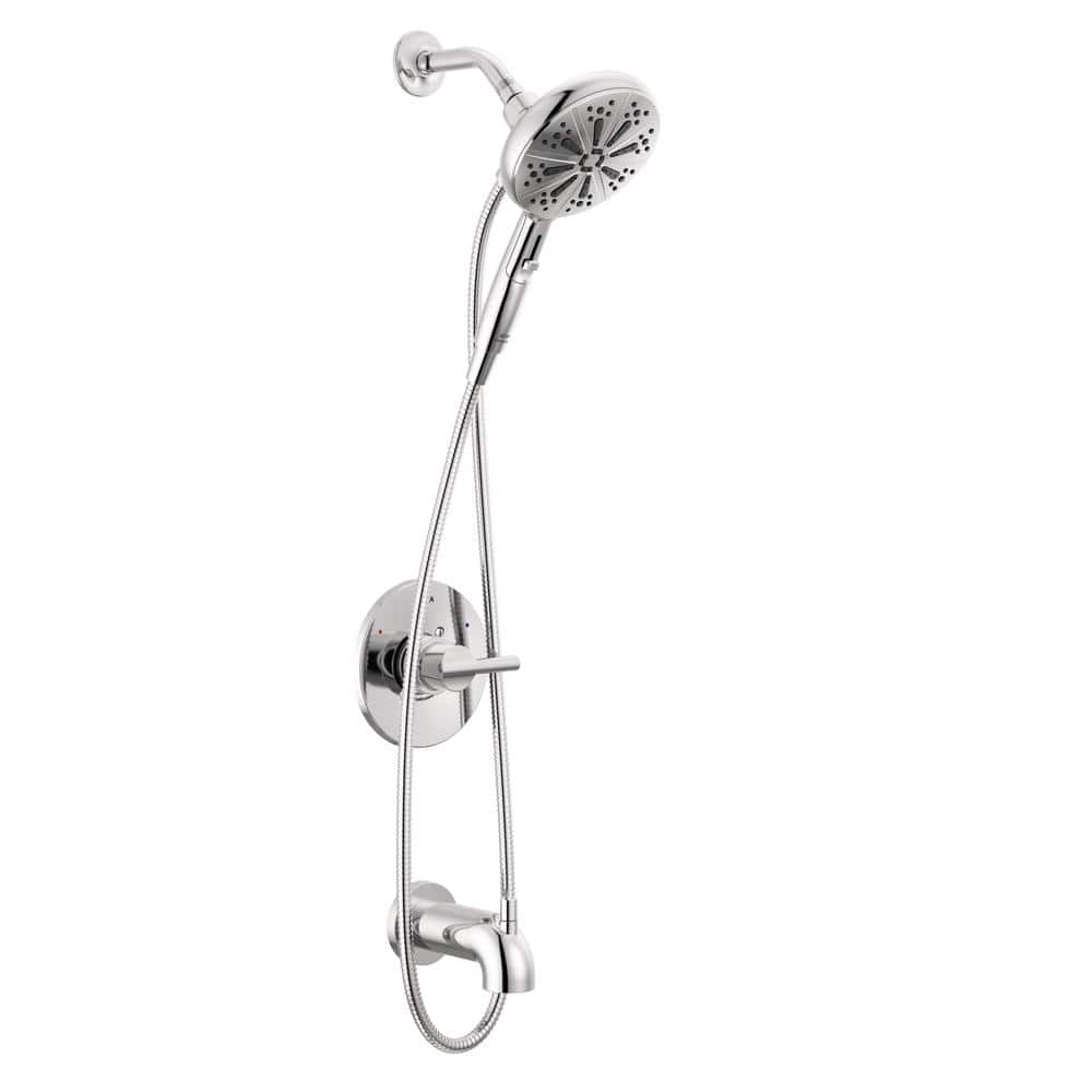 Delta Nicoli Single Handle 6-Spray Tub and Shower Faucet 1.75 GPM in. Chrome Valve Included (1)