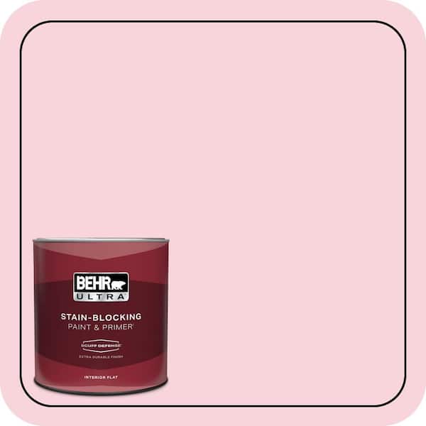 BEHR PREMIUM PLUS #110C-1 Petal Bloom Enamel Interior/Exterior Paint & Primer Color Sample (4)
