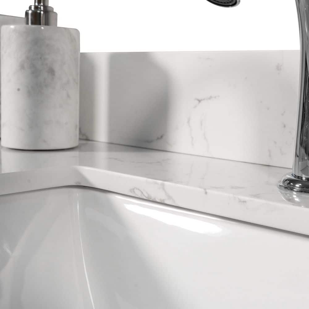 Boosicavelly 43 in. Undermount Sink Basin Ceramic Bathroom Sink in White (3)
