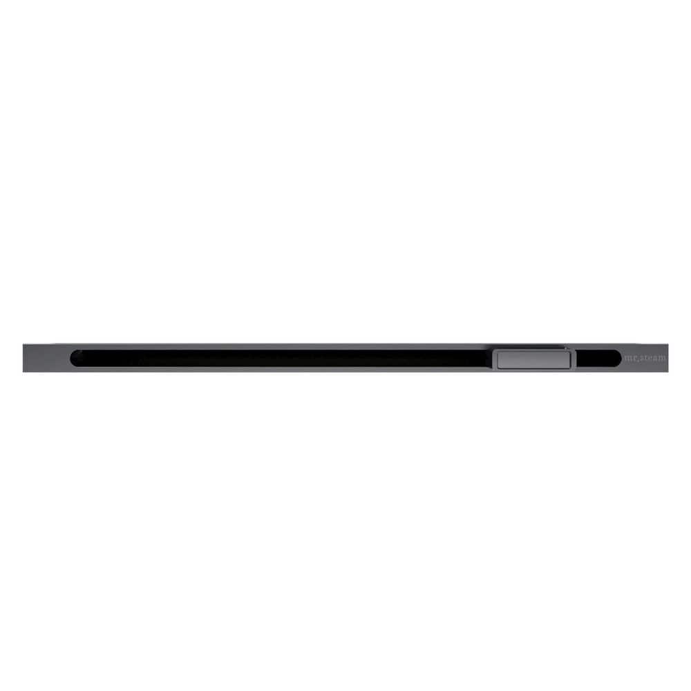 Mr. Steam Linear 16 in. W. Steamhead with AromaTherapy Reservoir in Satin Steel (1)