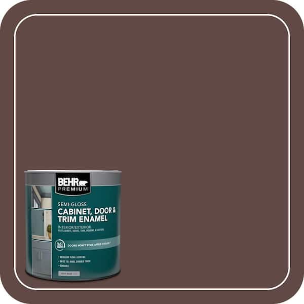 BEHR PREMIUM 1 qt. #710B-7 Rich Mahogany Semi-Gloss Enamel Interior/Exterior Cabinet, Door & Trim Paint (2)