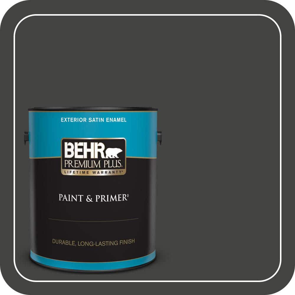 BEHR PREMIUM PLUS 1 gal. #PPU18-20 Broadway Satin Enamel Exterior Paint & Primer