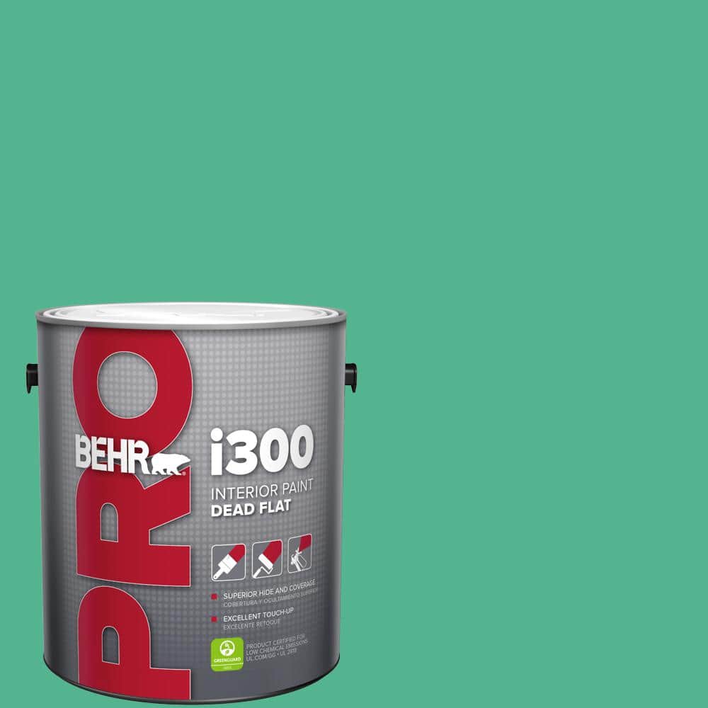 BEHR PRO 1 gal. #MQ4-16 Aruba Green Dead Flat Interior Paint