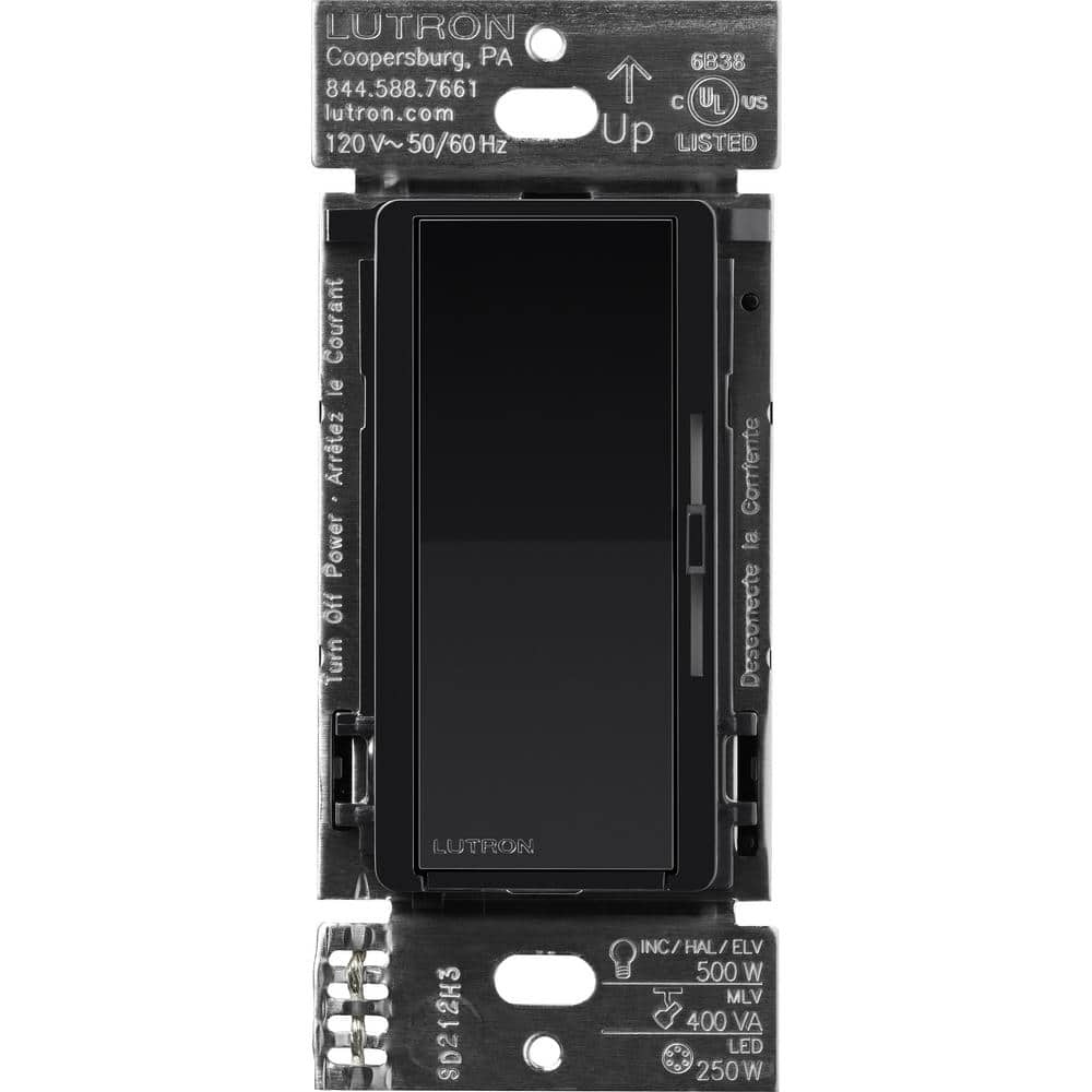 Lutron Diva Smart Dimmer Switch ELV+ for Caseta Systems, 250-Watt LED, Neutral Required, (DVRF-5NE-BL)