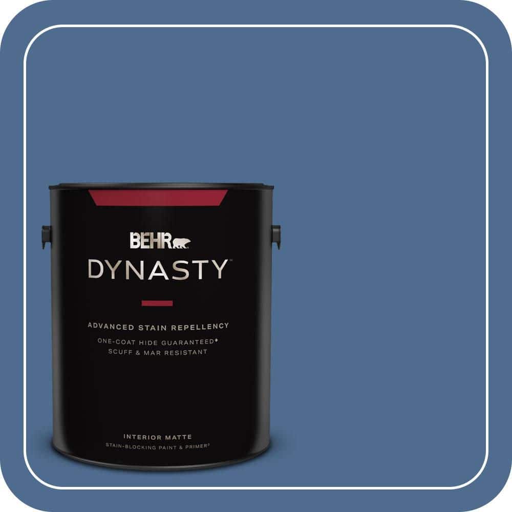 BEHR DYNASTY 1 gal. #590D-6 Wickford Bay Matte Interior Stain-Blocking Paint & Primer