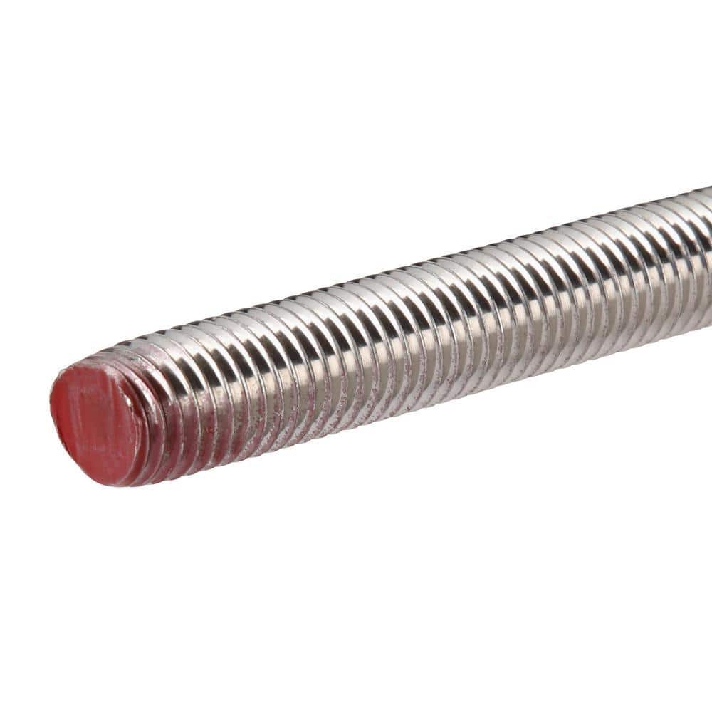 Everbilt 5/8 in. x 2 ft. Stainless Steel (Coarse) Threaded Rod (3)