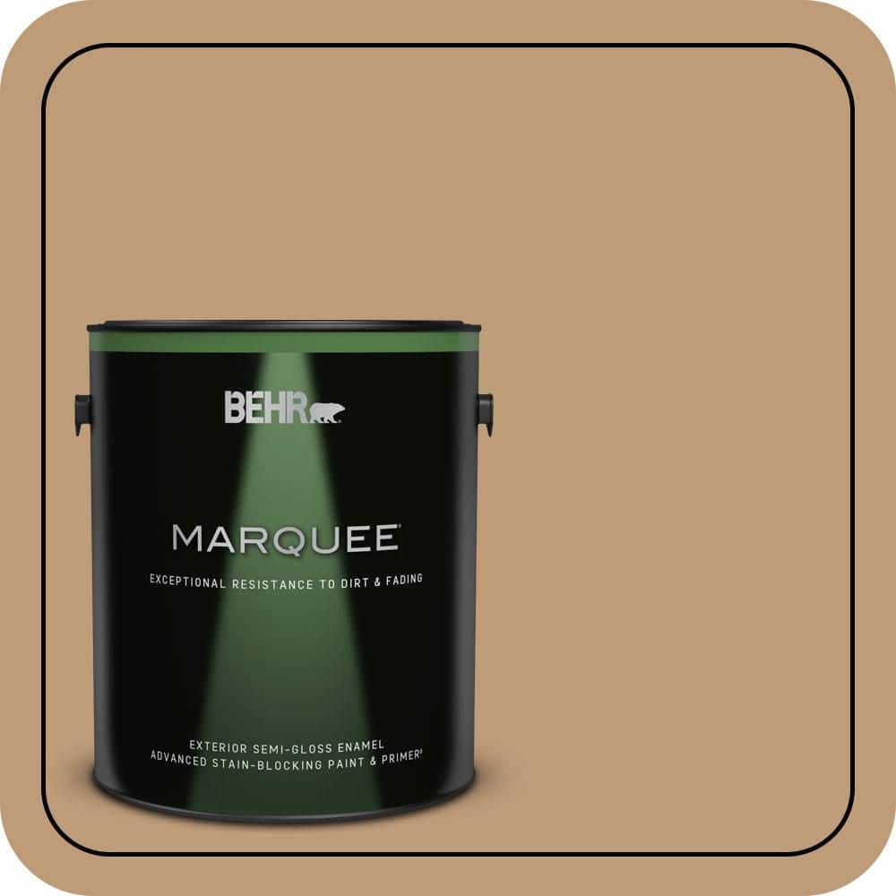 BEHR MARQUEE 1 gal. #PPU4-06 Teatime Semi-Gloss Enamel Exterior Paint & Primer