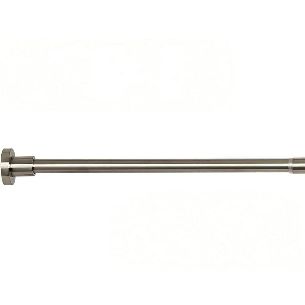 Numhew 84 in. Heavy Duty Shower Rod in Brushed Nickel, Stainless Steel Adjustable Shower Curtain Rod for Window Curtain (1)