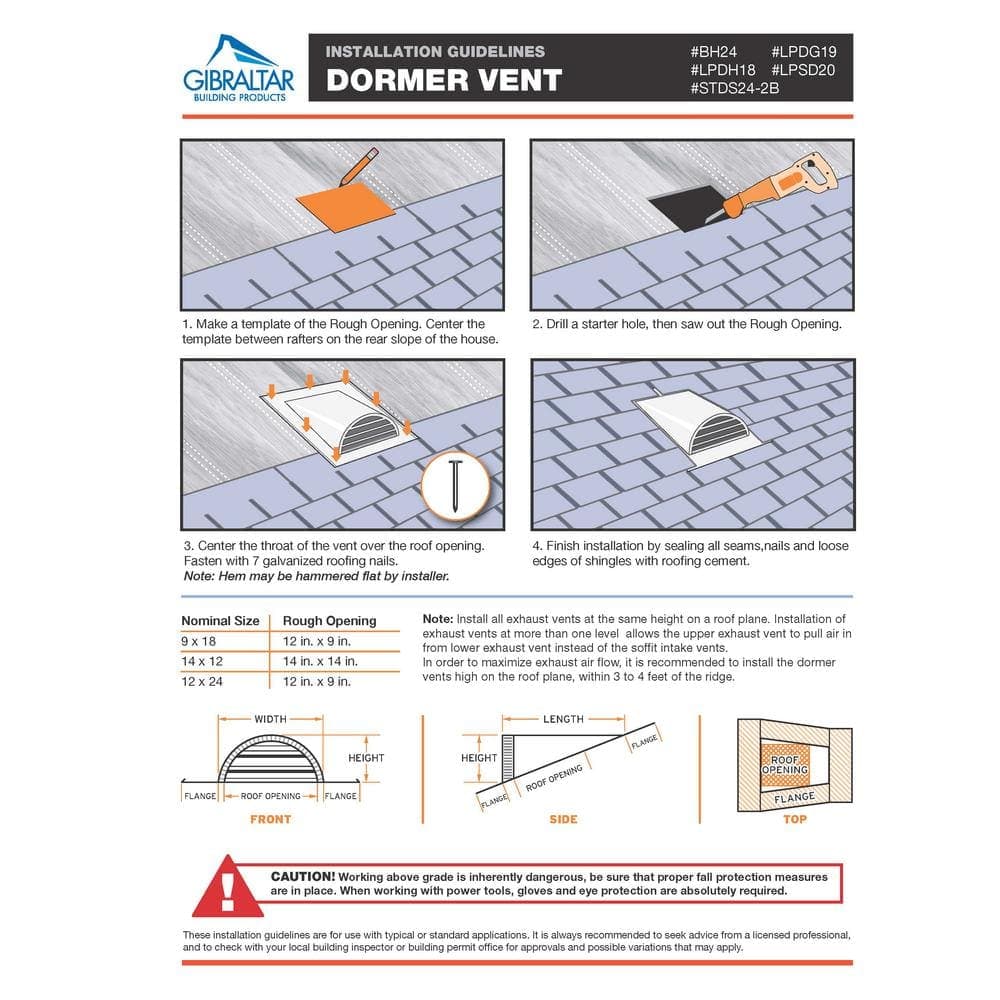 Gibraltar Building Products 24 in. x 12 in. Galvanized Steel Half-Round Dormer Vent (4)