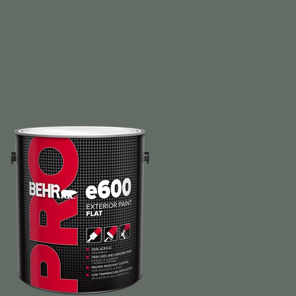 BEHR PRO 1 gal. #700F-6 Dense Shrub Flat Exterior Paint