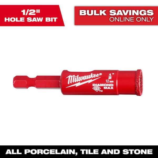 Milwaukee 1/2 in. Diamond Max Hole Saw (2)