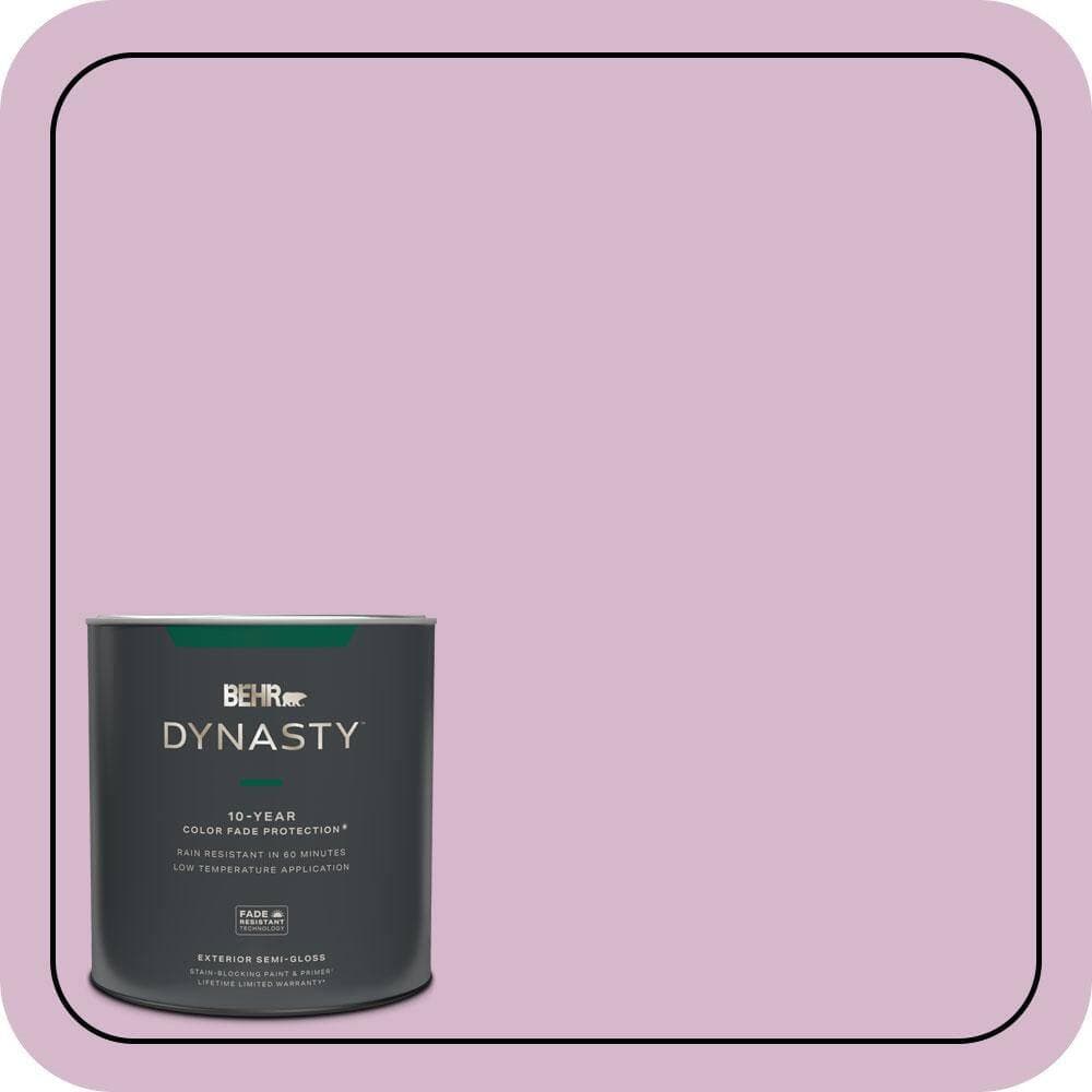 BEHR DYNASTY 1 qt. #680D-4 Velvet Slipper Semi-Gloss Exterior Stain-Blocking Paint & Primer
