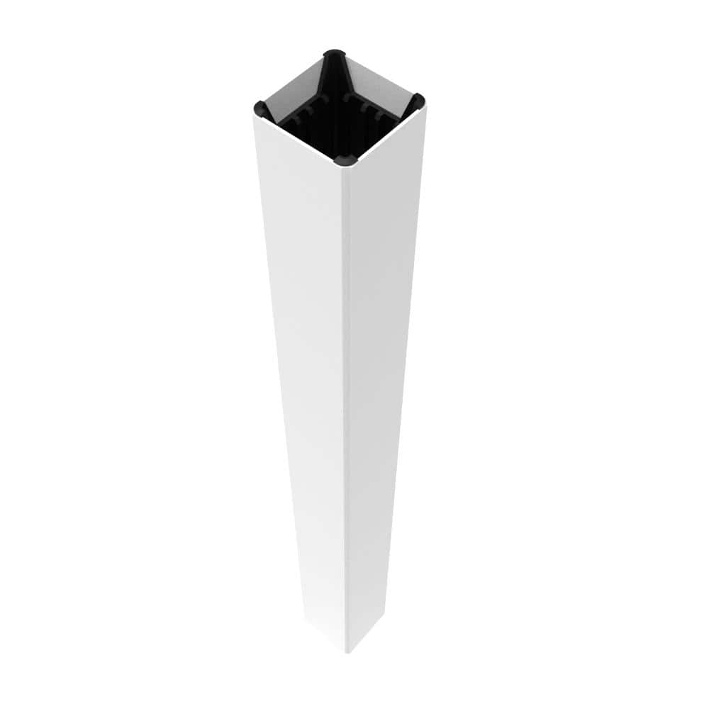 RDI Transform 5 in. x 5 in. x 54 in. Post Box in Satin White (2)
