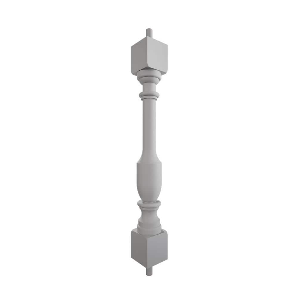 Ekena Millwork Endurathane 500 Series 24 in. H x 2.5 in. W White Resin Stair Baluster (3)