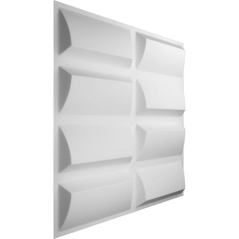 Ekena Millwork 1 in. x 19-5/8 in. x 19-5/8 in. White PVC Robin EnduraWall Decorative 3D Wall Panel (2.67 sq. ft.) (3)