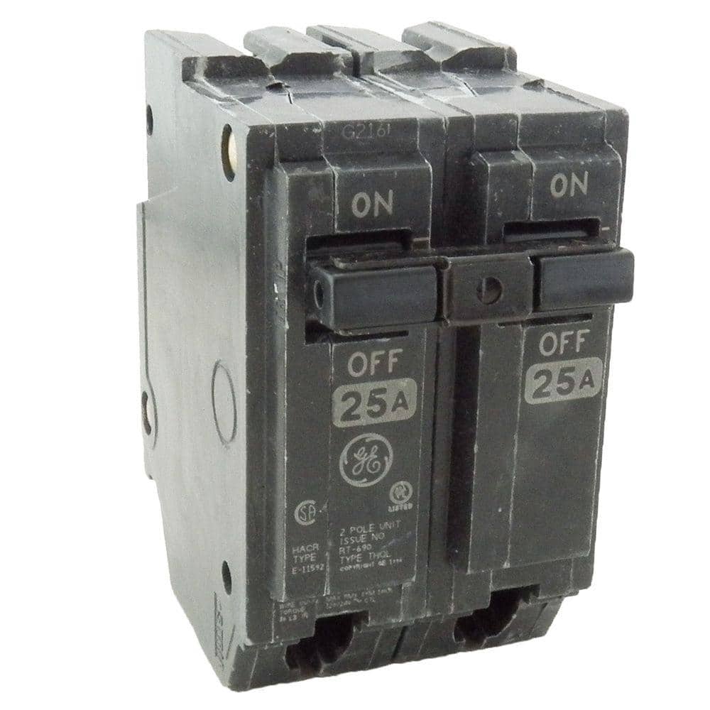 GE 25-Space Amp 2 in. Double-Pole Circuit Breaker