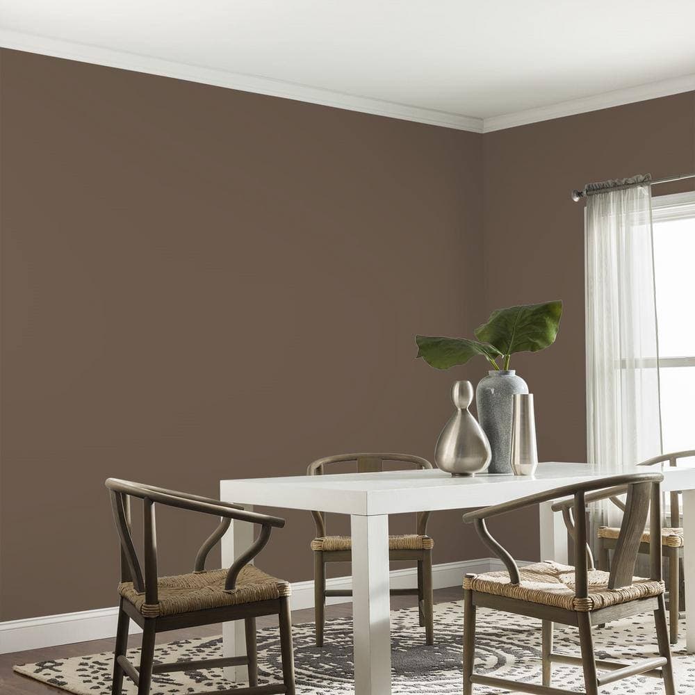 Glidden Diamond 1gal. PPG1077-7 Coffee House Eggshell Interior Paint with Primer (4)