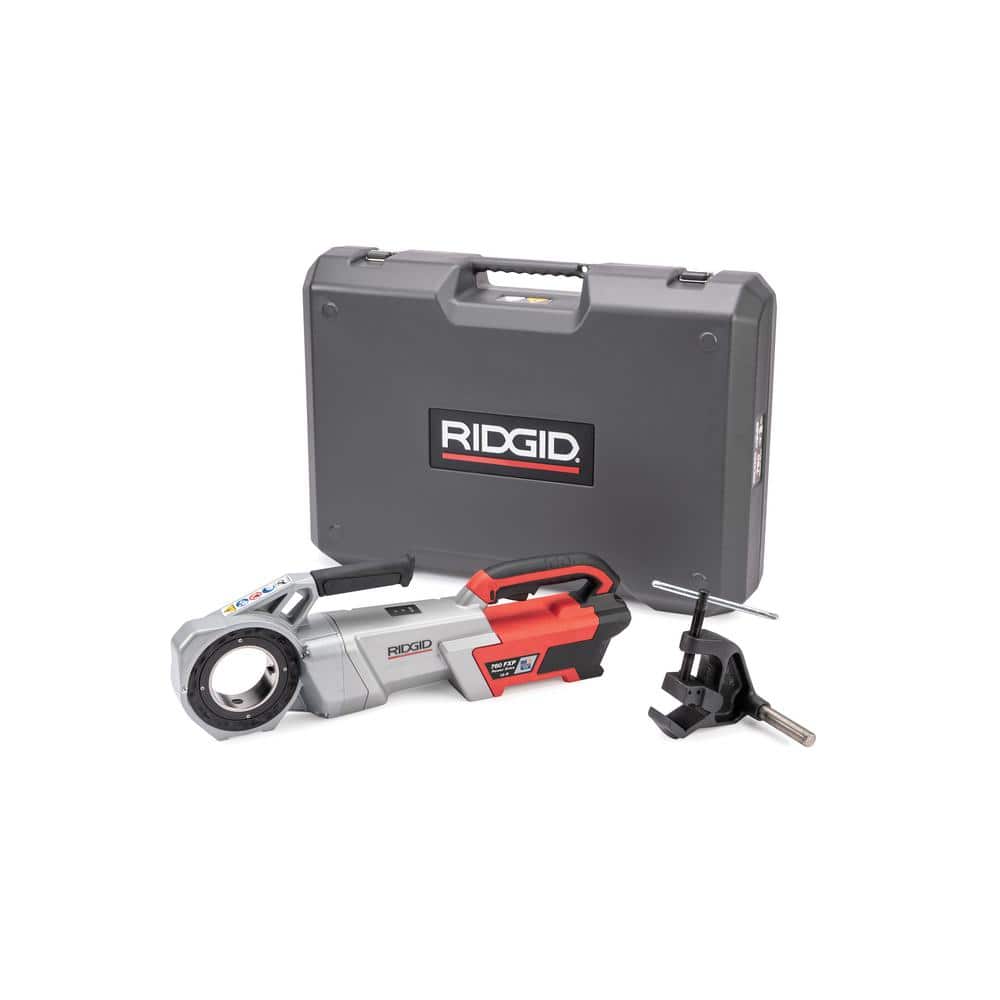 RIDGID 60-Volt FXP Power Drive Compact Handheld Heavy-Duty Pipe Threading Machine for 12-R Die Heads Tool and Support Arm Only (1)