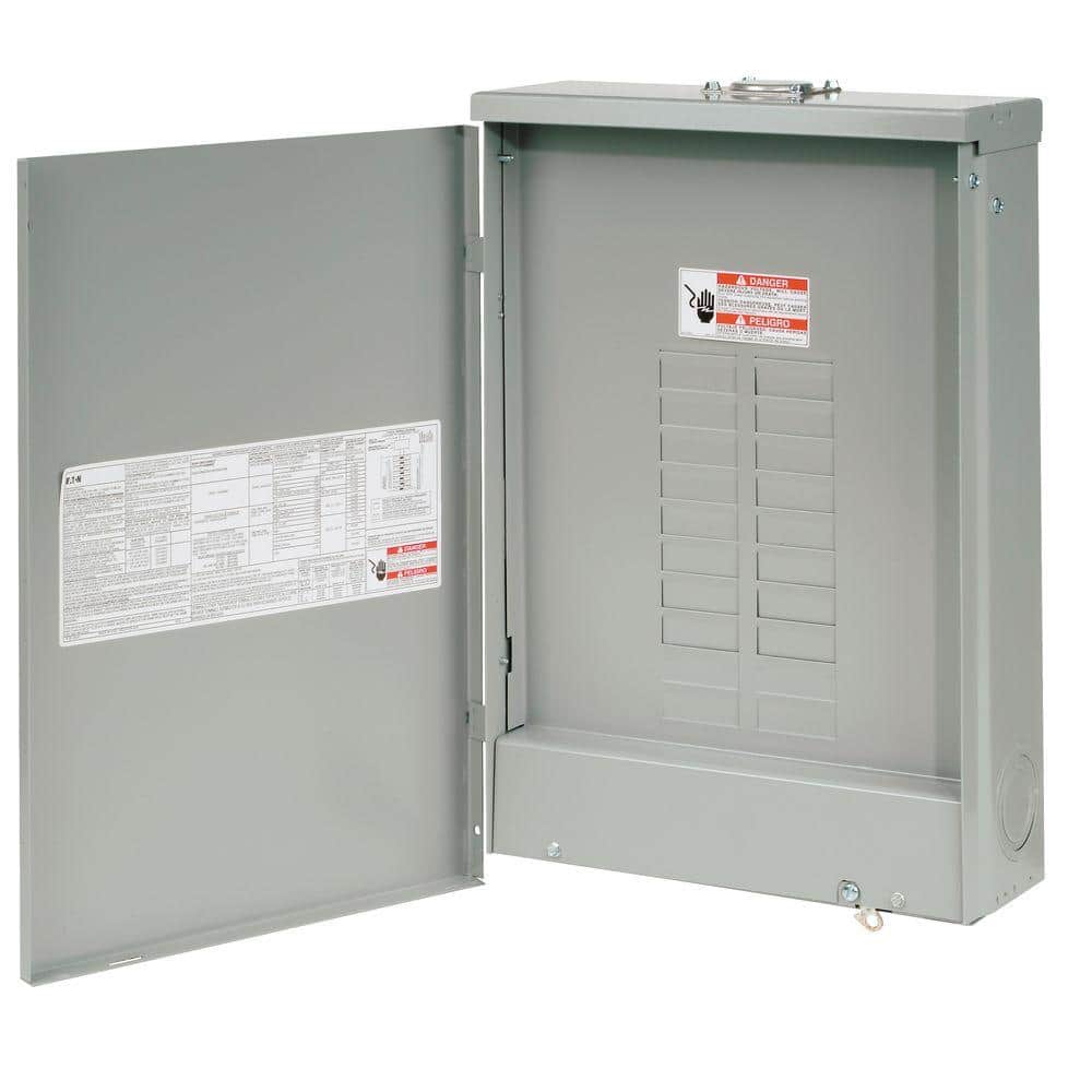 Eaton BR Outdoor 125 Amp 20 Space 24 Circuit Main Lug Loadcenter with Cover