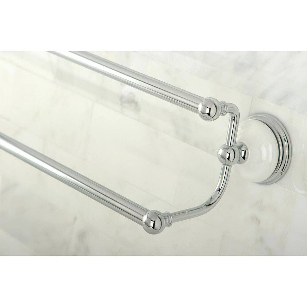 Kingston Brass 1-Pack Victorian 24 in. Wall Mounted Dual Towel Bar in Polished Chrome (3)