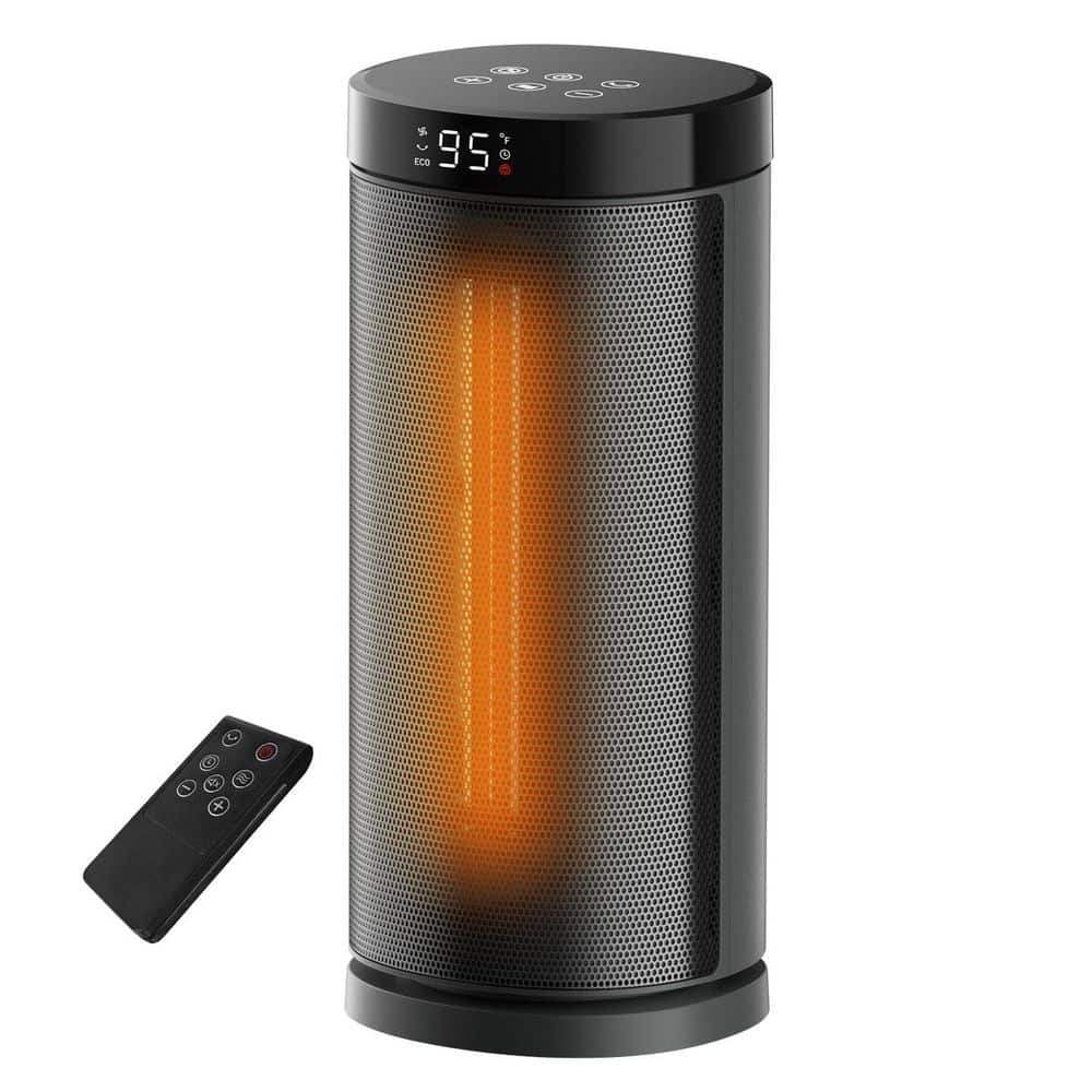 Unbranded 1500W 6 in. Indoor Electric Compact Convection/Radiant Ceramic Space Heater with 5 Modes and 24 Hour Timer (1)