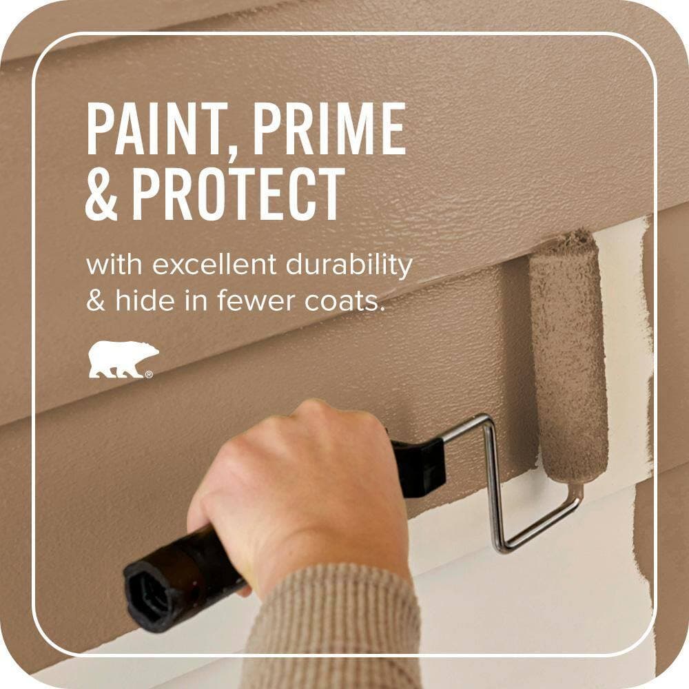 BEHR ULTRA 1 qt. #PPU4-02 Coco Rum Satin Enamel Exterior Paint & Primer (3)
