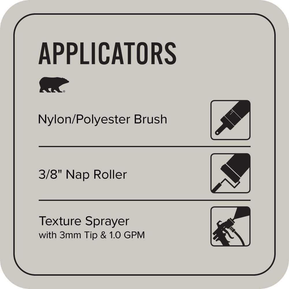 BEHR PREMIUM 1 gal. #MS-79 Silver Gray Pebble Textured Low-Lustre Enamel Interior/Exterior Porch and Patio Anti-Slip Floor Paint (4)
