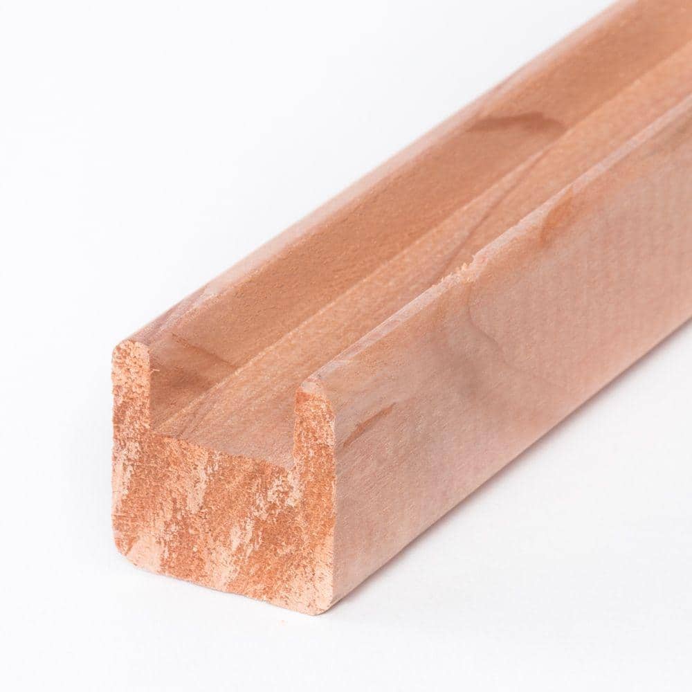 Unbranded 1-1/2 in. x 1-1/2 in. x 8 ft. Redwood Lattice Cap (2)