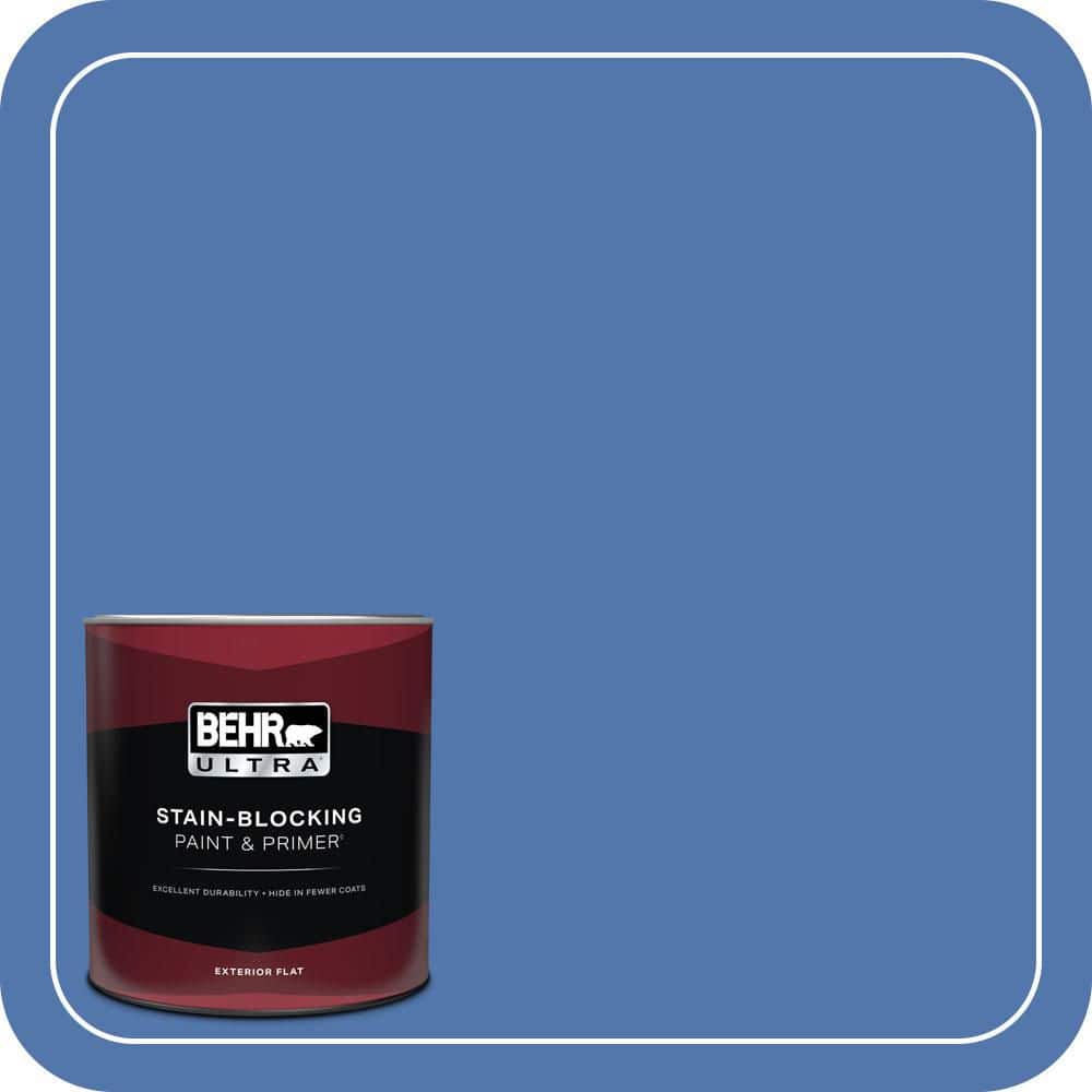 BEHR ULTRA 1 qt. #590B-6 Flying Fish Flat Exterior Paint & Primer