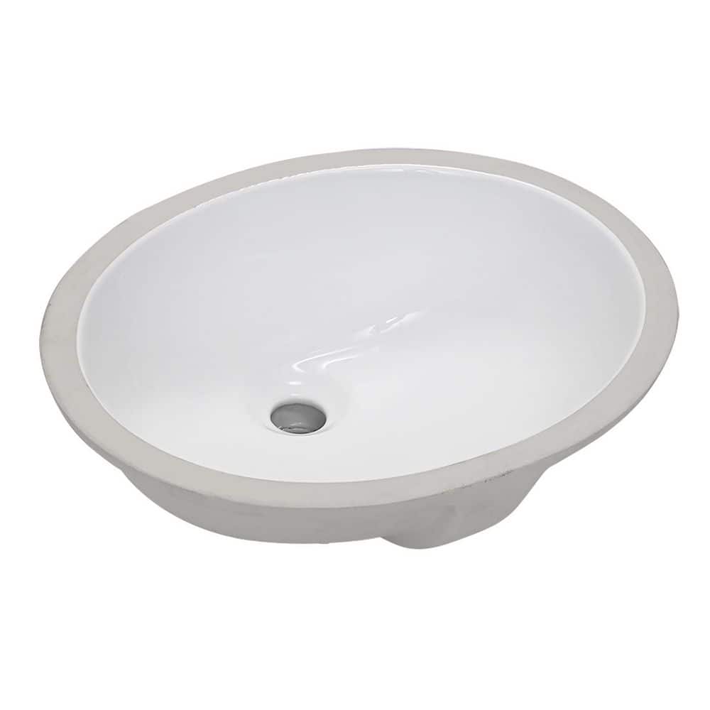 LANDOLT 19.25 in. x 15.75 in. Undermount Oval Bathroom Sink with Overflow Drain in White Vitreous China (1)