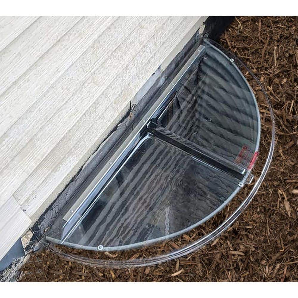 SHAPE PRODUCTS 48 in. W x 22 in. D x 2-1/2 in. H Premium Round Flat Window Well Cover (3)