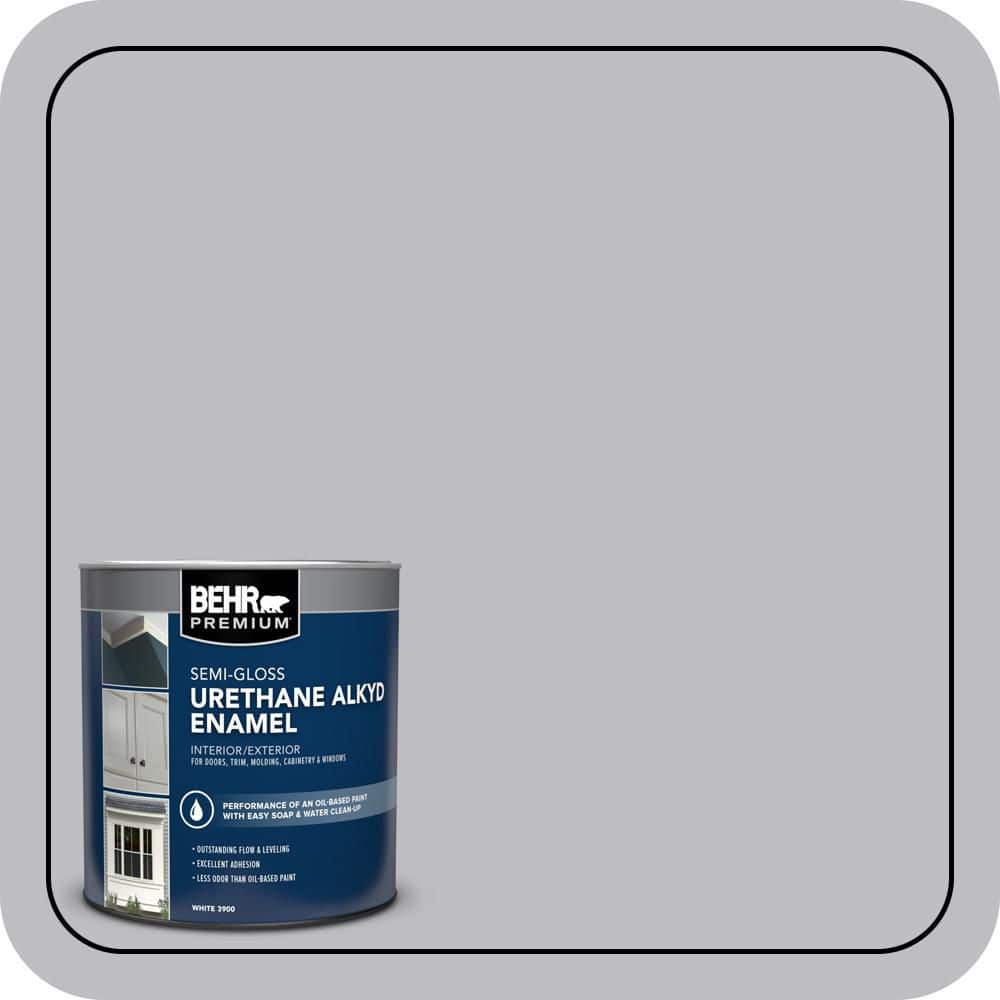BEHR PREMIUM 1 qt. #N530-3 High Speed Access Semi-Gloss Enamel Urethane Alkyd Interior/Exterior Paint (1)
