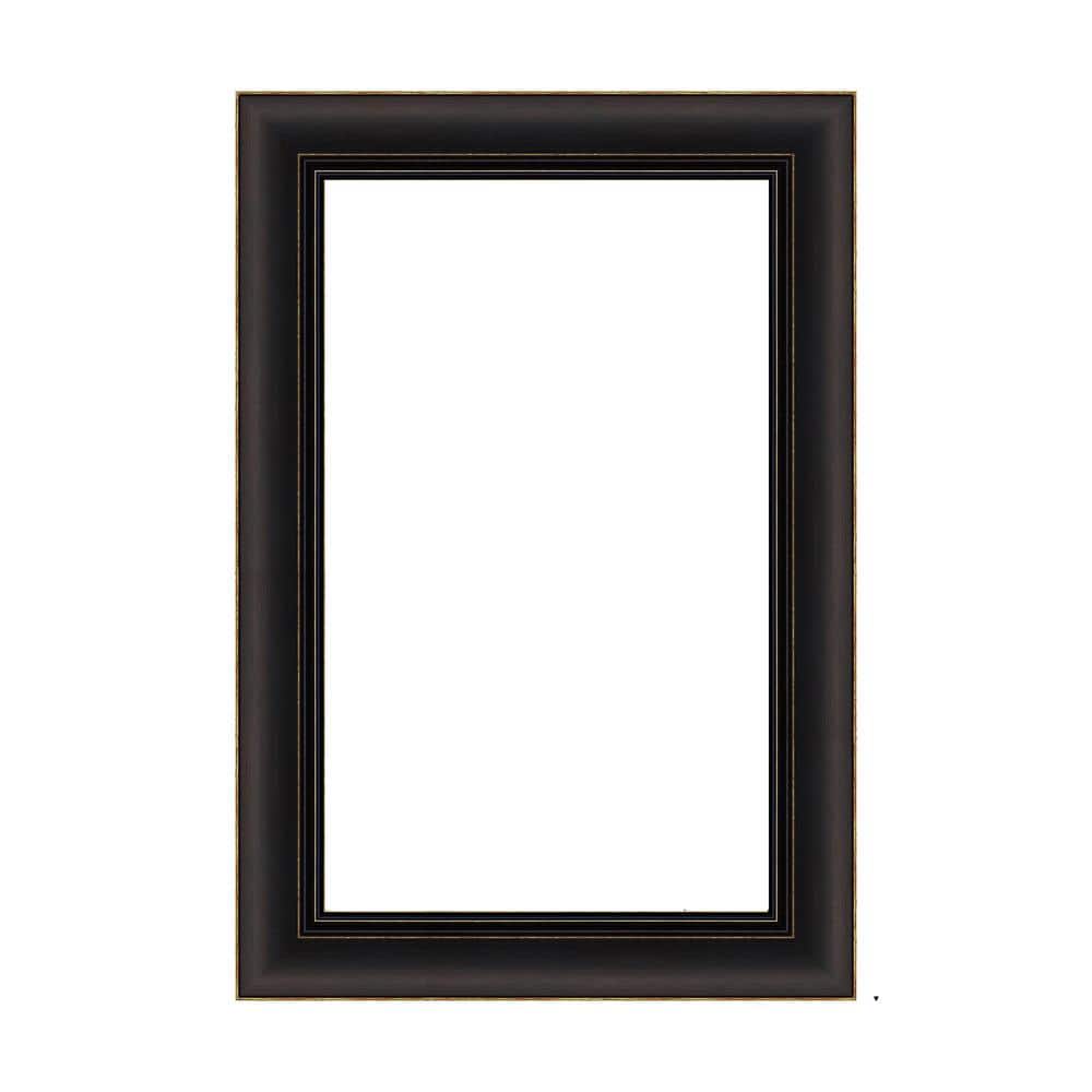 Amanti Art Mirror Makeover Trio Oil Rubbed Bronze 17.25 in. W x 25.25 in. H Bathroom Mirror Frame Border Kit-Fits a 16 x 24 mirror (1)
